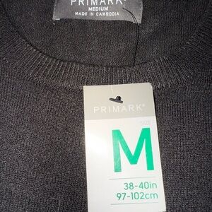 Primark Women Black Pullover Sweater M New NWT Soft